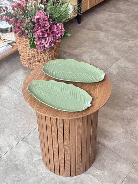 Блюдо порцелянове Leaf Green Gold Limited Edition &mdash; 30&times;16,8 см 00480 фото